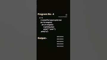 Python patten programs.#python #programming #coding #java #javascript #programmer #developer #html