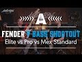 Fender Precision Bass Shootout - Elite vs Pro vs Mex Standard