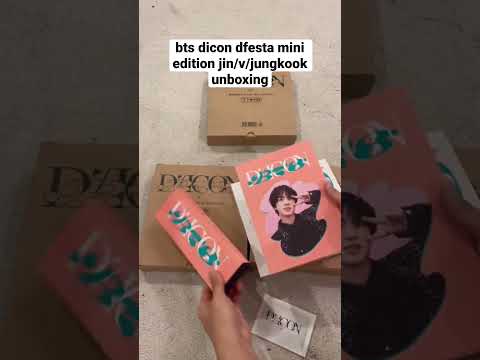 unboxing bts dicon dfesta mini edition (jin/v/jungkook versions)