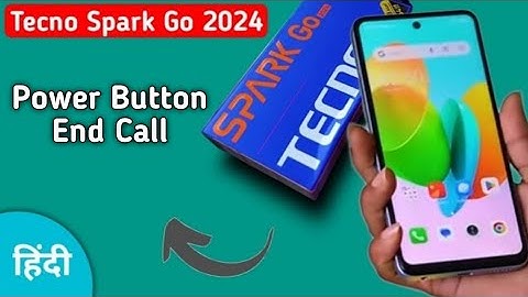 Tecno Spark Go 2024 Power button end call kaise kare, how to enable power button call end in tecno