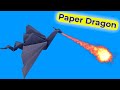 Easy Origami Dragon. How to make origami Dragon Cool paper crafts for fun. Paper dragon instructions