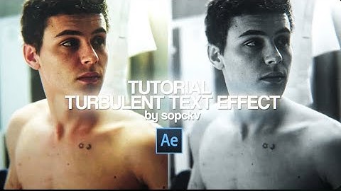 How to edit Turbulent displace text Effect || After effects tutorial