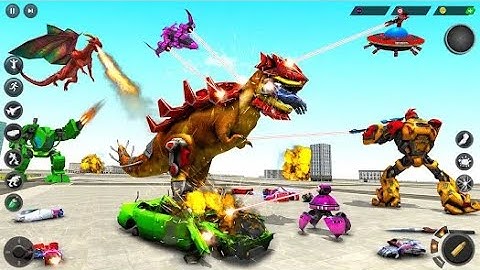 Dino Robot Transforming Game(New Update) - Robot Game - Android GamePlay | Walk through a Game