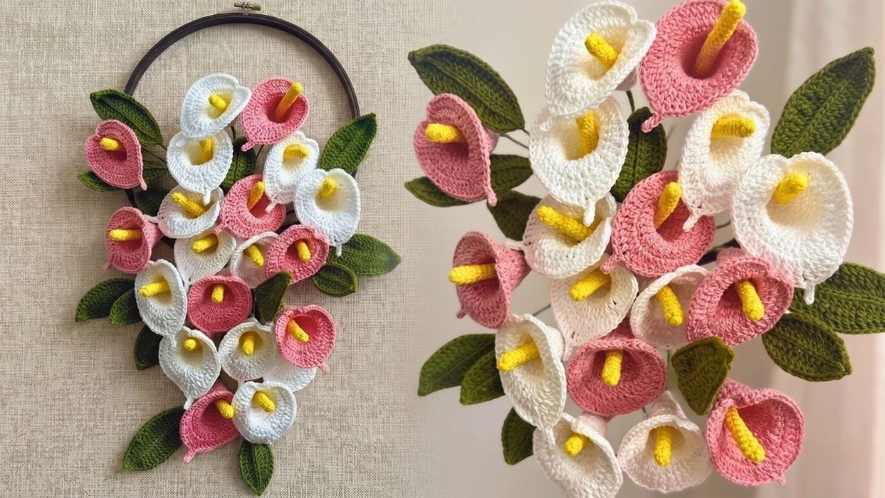Tutorial: Calas (Alcatraces) a Crochet Paso a Paso (¡Muy Fáciles!)