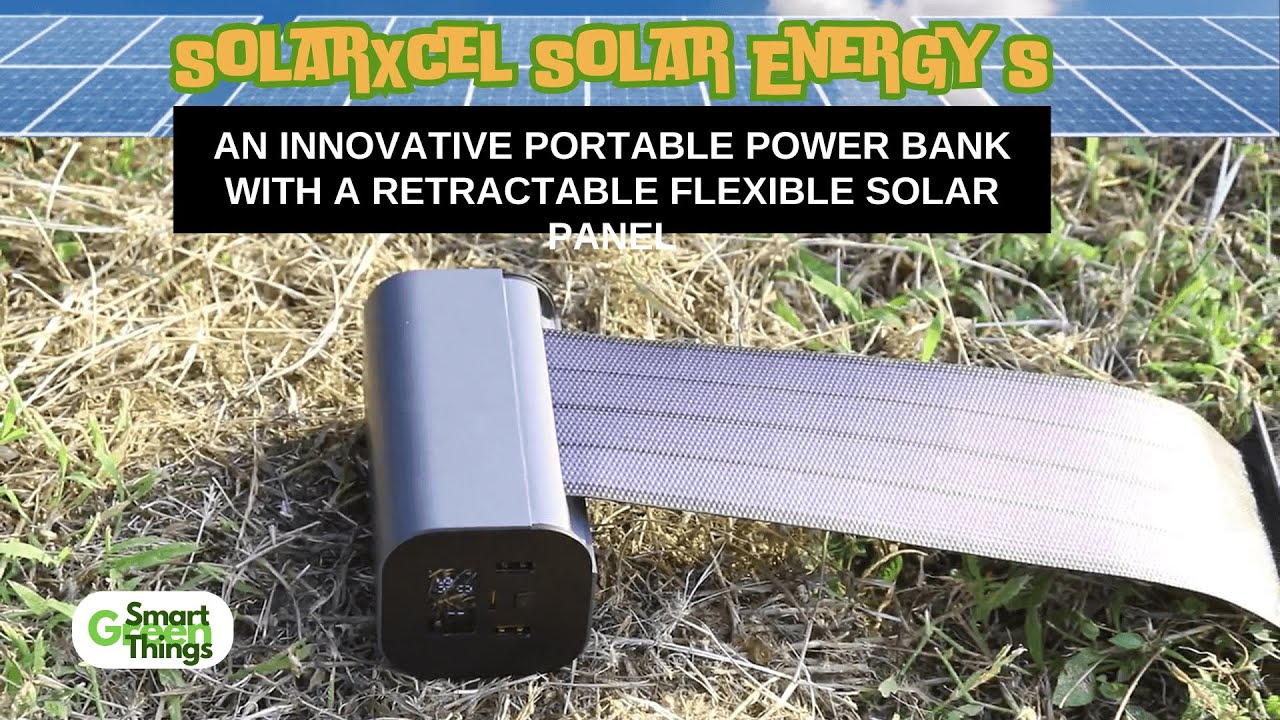 Retractable Solar Panel SolarXcel Solar Energy S: An Innovative Portable Power Bank with a ...
