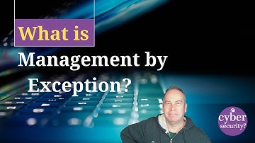 What is management by exception?