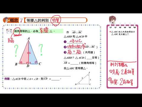 【概念7】等腰三角形的判別