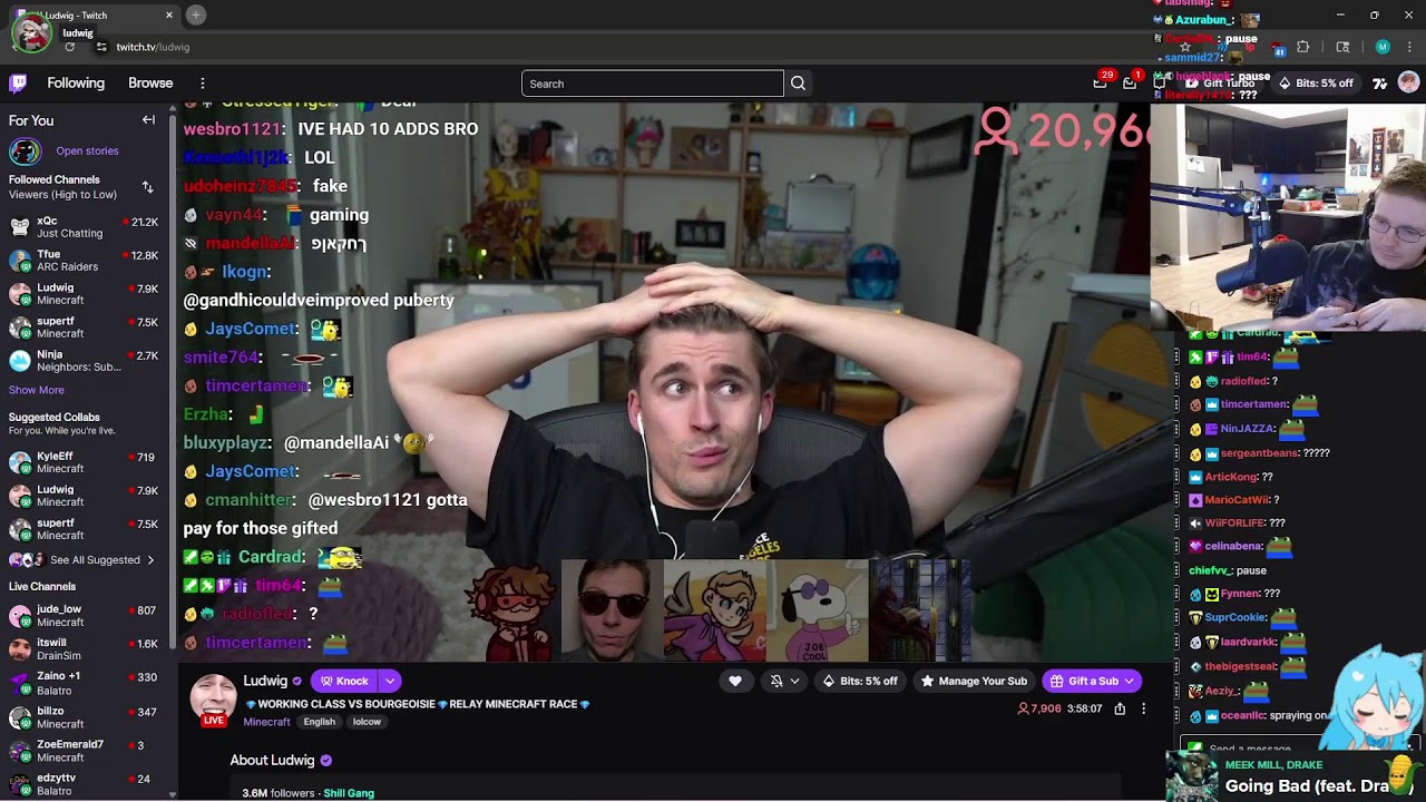 minecraft manhunt 2v4 shared inventory