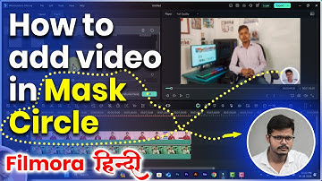 Add video in circle filmora Hindi | circle facecam video in filmora 13