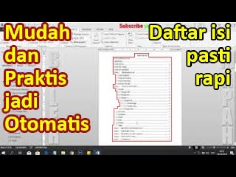 Cara Mudah Membuat Daftar Isi Otomatis Dan Penomoran Otomatis Di Word Part 1 Youtube