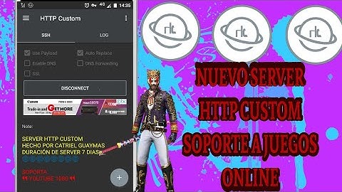 NUEVO SERVER HTTP CUSTOM SOPORTE A JUEGOS ONLINE 🕹️ FREE FIRE 🕹️ PIN BAJO