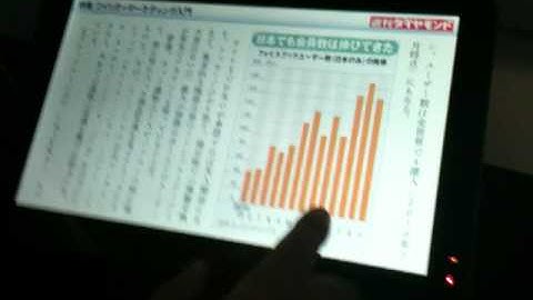 [CEATEC 2010 Video] Sharp to introduce its new android Tablet 