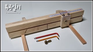 mini precision crosscut sled jig for table saws [woodworking]