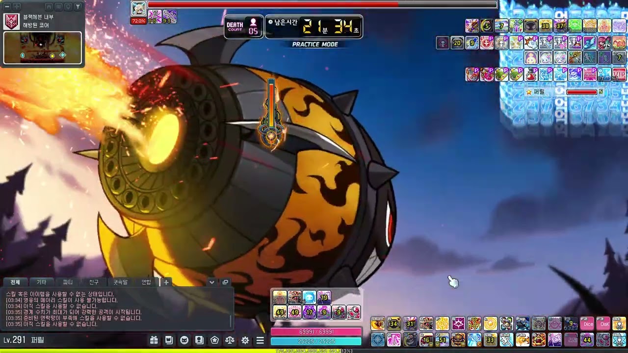 2분주기 패치 후 캐논슈터 캐슈 익스우 솔플 22분