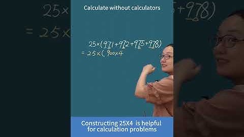 Constructing 25X4  is helpful for calculation problems