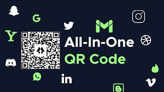 Multi link QR code || All in one QR code || How to create a QR code with multiple social links