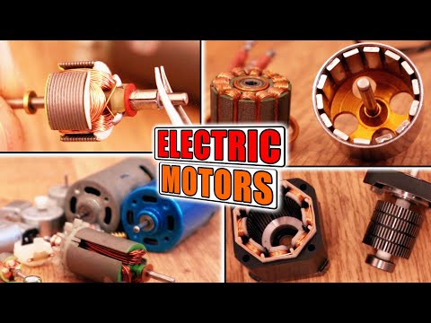 Types Of Electric Motors - DC | AC | Synchronous | Brushless | Brushed | Stepper |