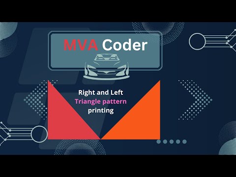 right & left triangle printing || Printing Right & Left Triangle Patterns ||  pattern printing in c