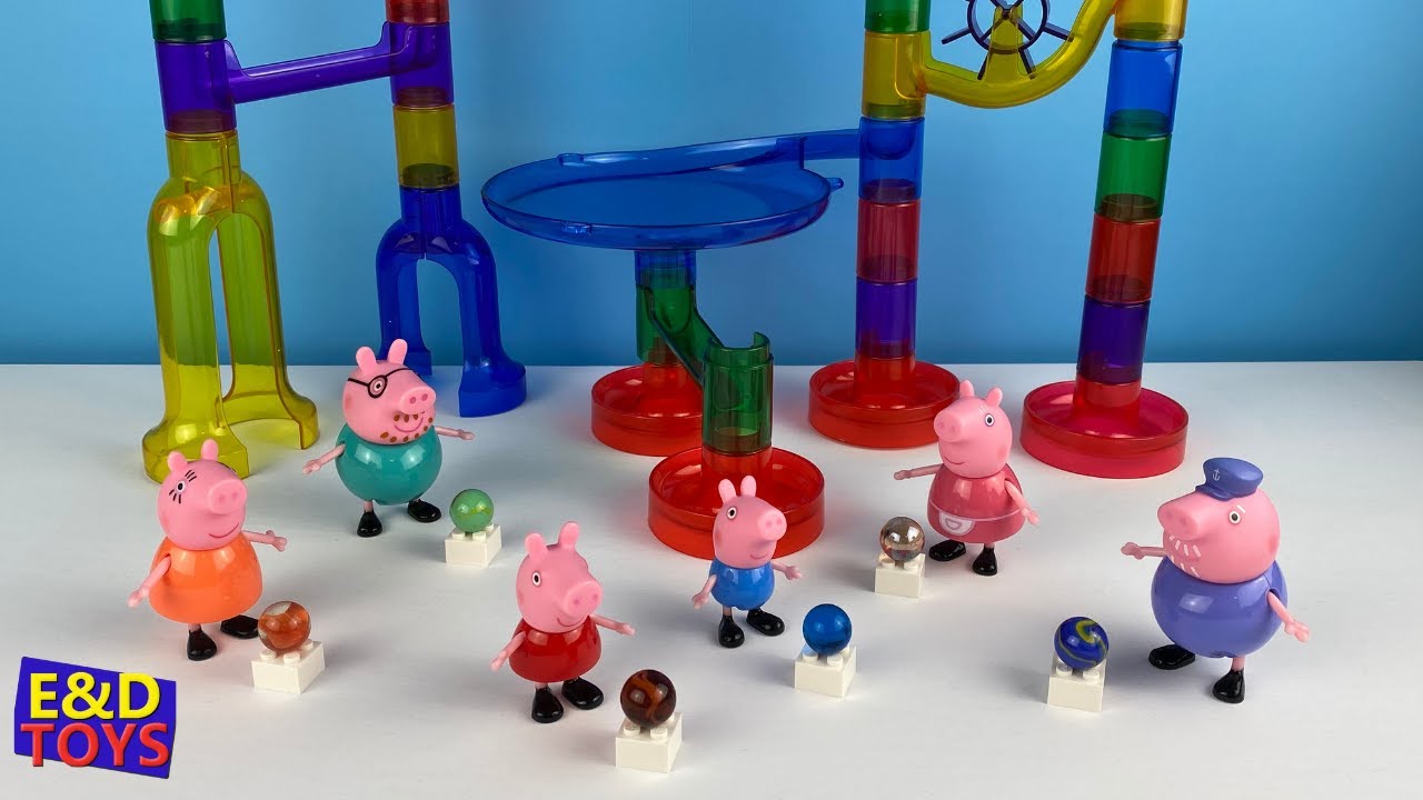 Peppa Pig Marble Run Who will win the Peppa Pig Marble Race? YouTube