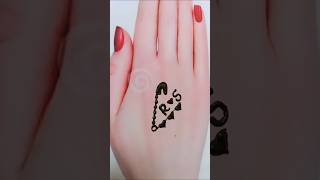 beautiful ❤️ R. S love letter mehndi tattoo design use safety pin 🧷#mehndi #shortvideo #trending