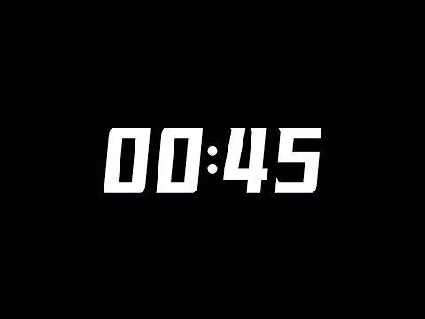 45 second countdown timer with clock sound นับเวลาถอยหลัง 45 วินาที กับเสียงนาฬิกา