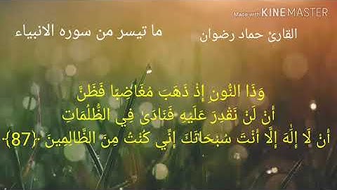 تلاوة عذبه ومن اروع ما سمعت للقارئ حماد رضوان