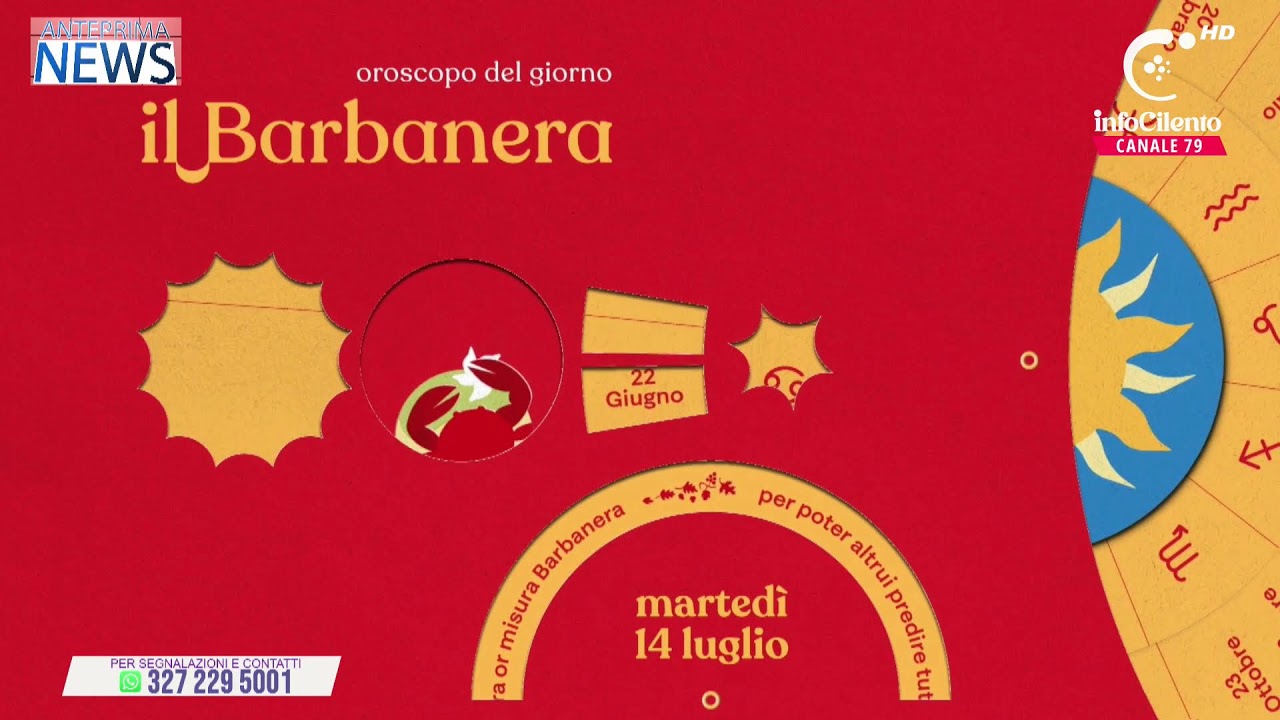ANTEPRIMA NEWS 14 LUGLIO 2026