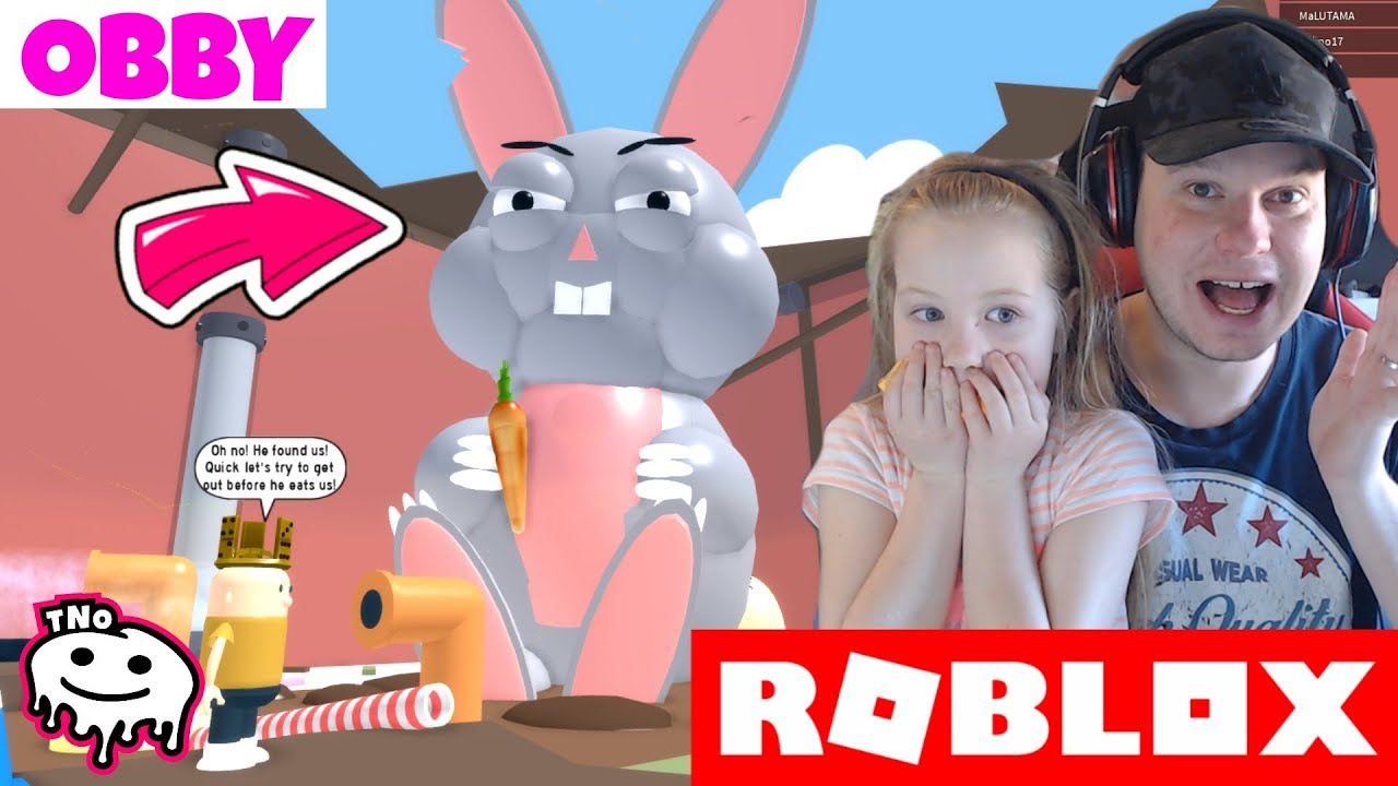 Utikame Pred Velikonocnim Zajickem Escape The Easter Bunny Obby - escape the easter bunny obby roblox youtube