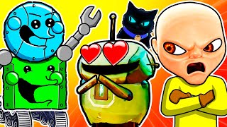 Baby In Yellow Black Cat Pero Somos Robots Cuadradito Y Circulito