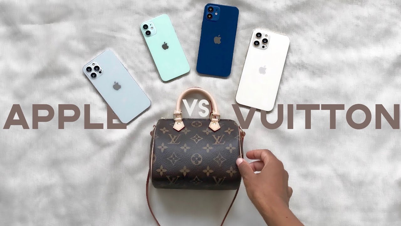 Le Speedy nano de Vuitton face à tous les iPhones 12 pro max mini