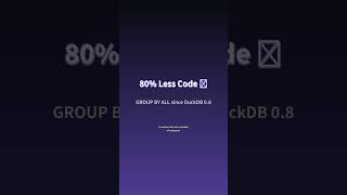 GROUP BY ALL - The SQL Shortcut 99% Don't Know #Shorts
