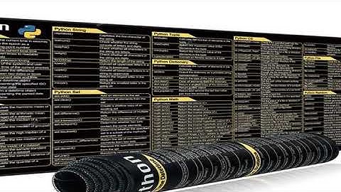 EXCO Python Programing Mouse Pad Large Shortcuts Cheat Sheet Keyboard Mousepad Stitched Edge Non-Sli