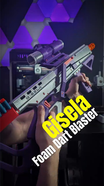 3D Printed Lever Action Foam Dart Blaster! Gisela by LeedleDynamics #nerf #3dprinting
