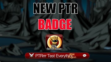 AQW PTR Server is Back! New Char Page Badge (PTRrrrr Tester)