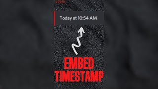 How To Add Embed Timestamps | discord.py #shorts