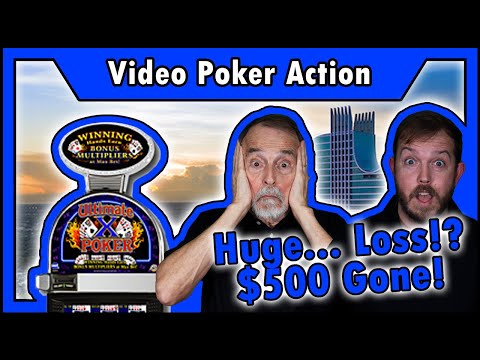 Huge… Loss?! $500 GONE QUICKLY On Ultimate X Video Poker! • The Jackpot Gents