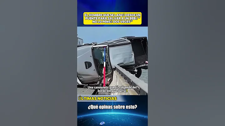 Man who dove off bridge to save baby 'didn't think twice #news #greenscreen