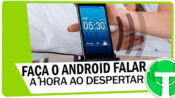 Como ativar o relógio falante?