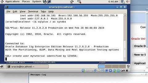 04 Create new user grant create session