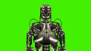 Green Screen Terminator T 800 Without Flesh