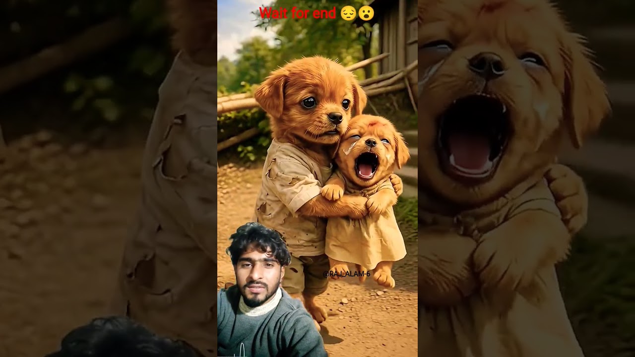 The poor puppy didn't have cash to buy pumpkin so, his rich friends making fun of him #animahal #ai