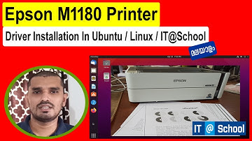 Epson M1180 Printer Installation In Ubuntu / Linux / IT@School II മലയാളം  II