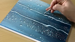 How to Draw Raindrop Effect / Acrylic Painting for Beginners