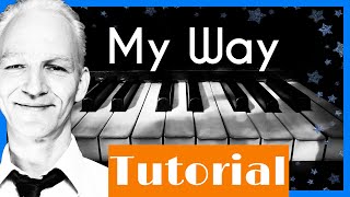 My Way piano tutorial, Frank Sinatra