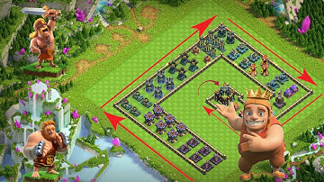 MAX DEFENSES FORMATION VS MAX ALL SUPER TROOPS ( CLASH OF CLANS GAMES EXPERIMENT)