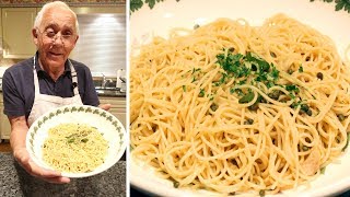 Spaghetti Aglio e Olio and Anchovies Recipe