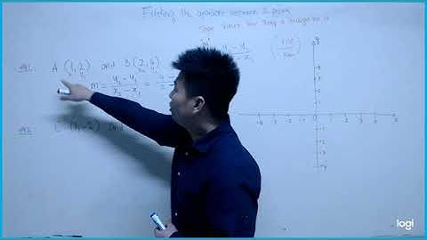 Finding the gradient between two points