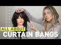 How To Cut and Style Curtain Bangs