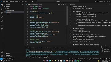 Membuat form login pada Python