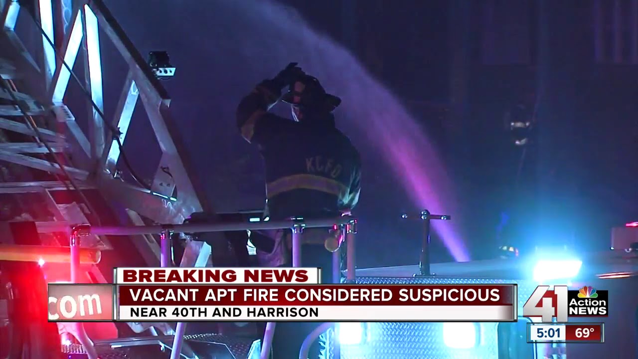 Crews put out suspicious fire at vacant building - YouTube